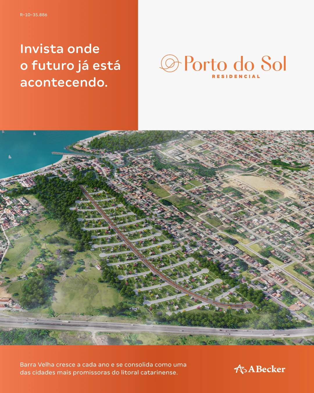 Material original de localização do Porto do Sol em Barra Velha